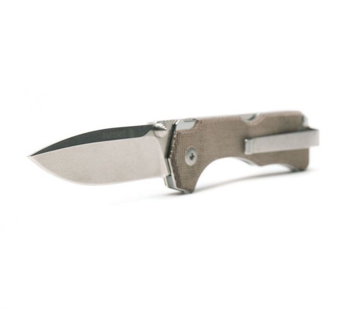 Нож складной Hide Folder, Green Micarta Scales, Crucible CPM® S30V™, Tommaso Rumici Design 7.5 см.