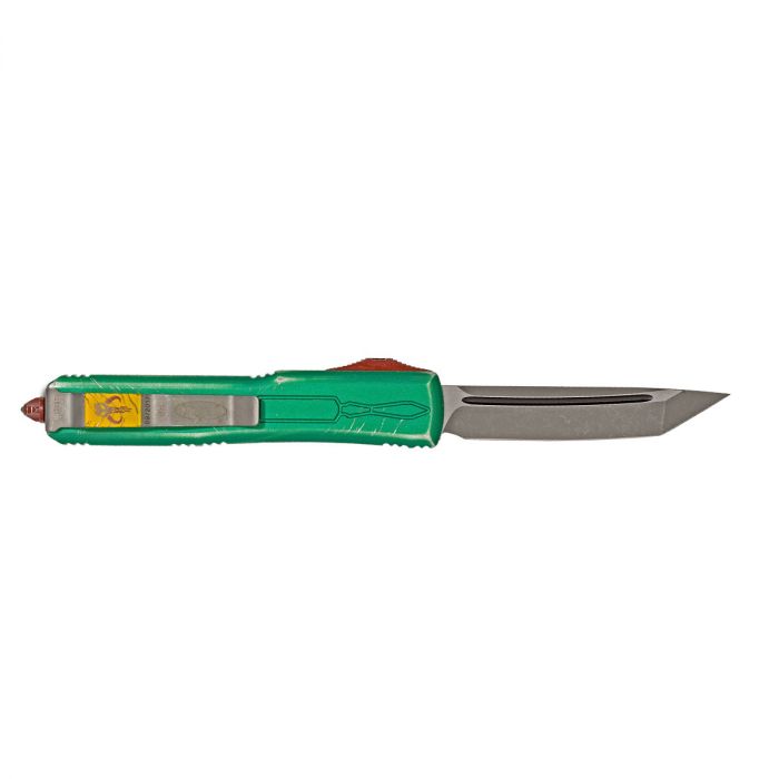 Автоматический выкидной нож Microtech Ultratech Bounty Hunter, сталь Bohler M390, рукоять алюминий