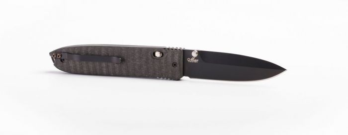 Нож складной Lionsteel Daghetta Black 8701 FC, сталь D2 Blade, рукоять карбон/G-10