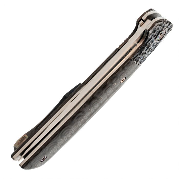 Складной нож Mehanikknives №5, сталь M398, рукоять титан/Snaks copper