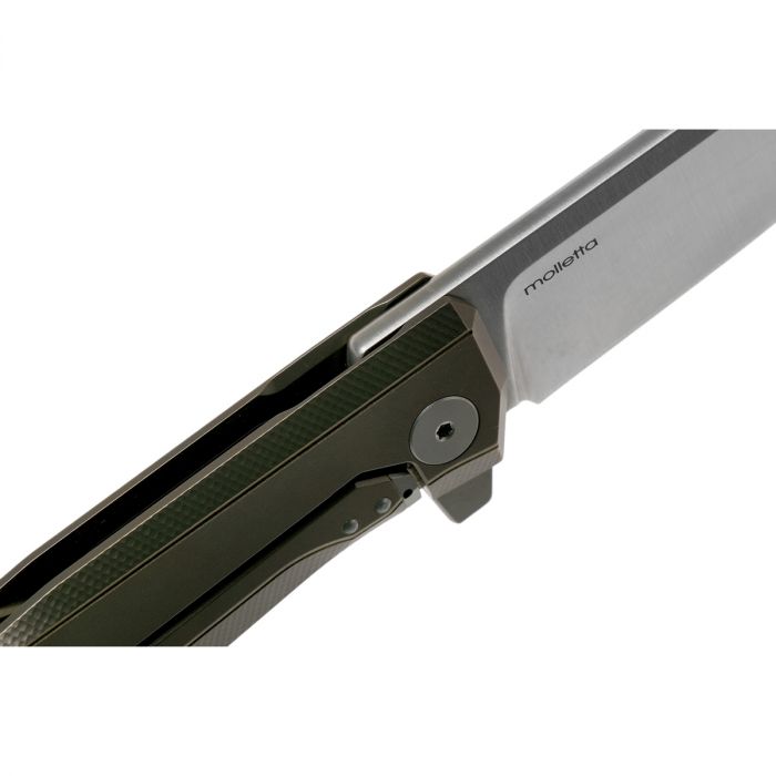 Складной нож LionSteel MT01 BR, сталь M390, рукоять Bronze titanium