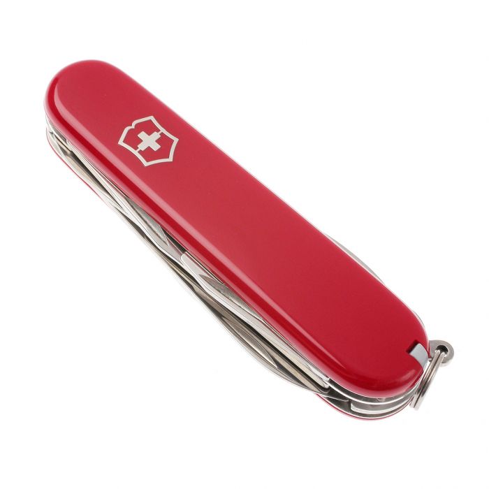 Нож перочинный Victorinox Climber, сталь X55CrMo14, рукоять Cellidor®, полупрозрачный красный