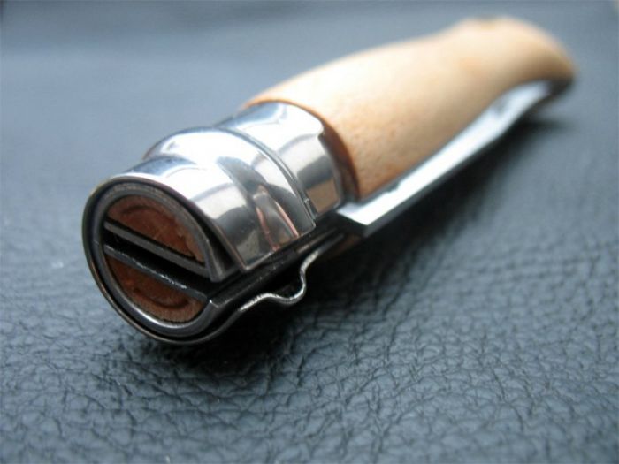 Складной Нож Opinel Stainless steel №8, нержавеющая сталь Sandvik 12C27, бук, 123080
